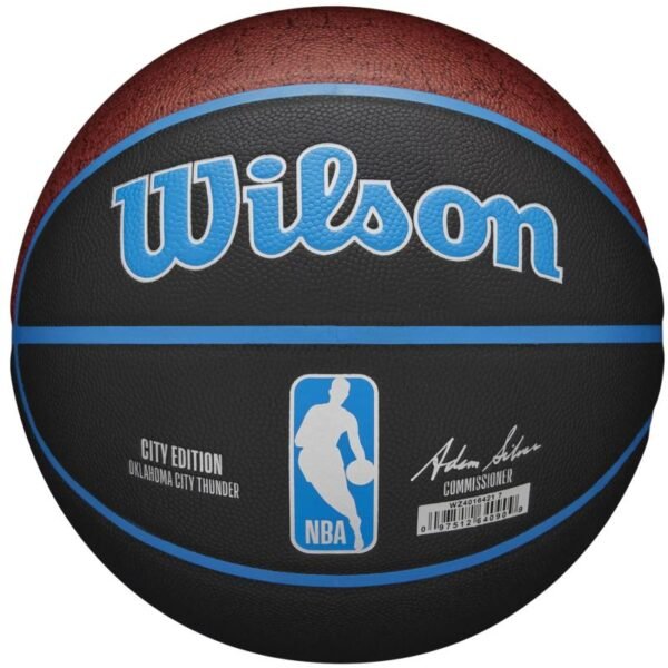 Wilson NBA Team City Collector Oklahoma City Thunder Ball WZ4016421ID basketball – 7, Black