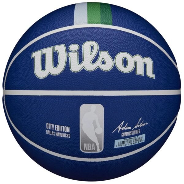 Wilson NBA Team City Collector Dallas Mavericks Ball WZ4016407ID basketball – 7, Blue