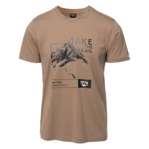 Hi-tec Dioki M T-shirt 92800596947 – L, Brown, Beige/Cream