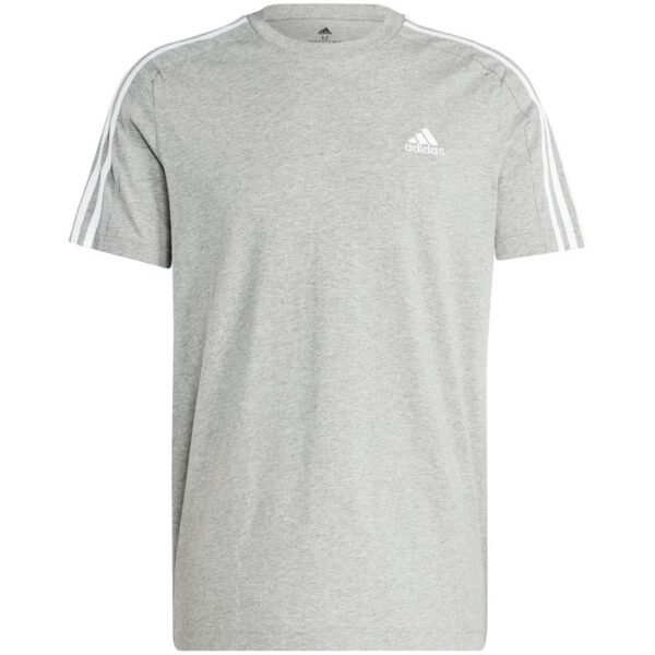 adidas Essentials Single Jersey 3-Stripes M IC9337 – XL, Gray/Silver