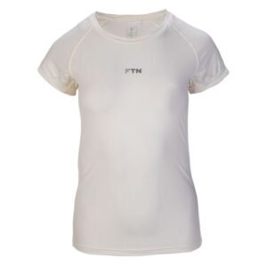 Fitanu Selina T-shirt W 92800492559 – XS, White, Beige/Cream