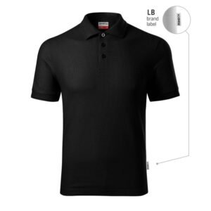 Malfini Reserve M MLI-R22LB polo shirt, black – L, Black