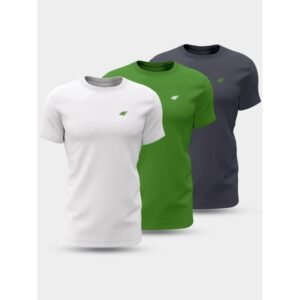 T-shirt 4F M 4FWSS24TTSHM1895-90S 3 pack – L, Multicolour