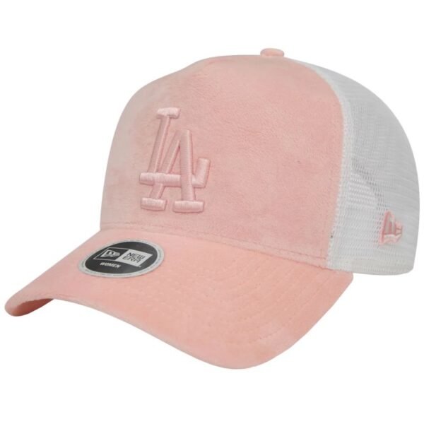 New Era Wmns LA Dodgers Velor Trucker Cap W 60435011 – OSFM, Pink