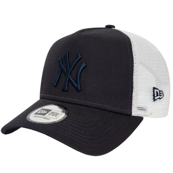 New Era League Essentials Trucker New York Yankees Cap 60435247 – OSFM, White, Navy blue