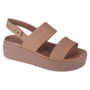 Crocs Brooklyn Low Wedge W 206453-2EL sandals – 38/39, Brown, Beige/Cream