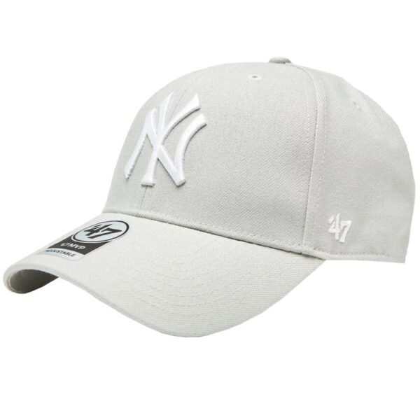 47 Brand New York Yankees MVP M B-MVPSP17WBP-GY Cap – one size, Gray/Silver