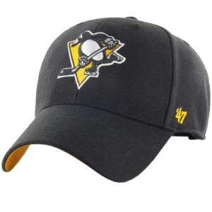 47 Brand NHL Pittsburgh Penguins Ballpark Cap M H-BLPMS15WBP-BK – one size, Black