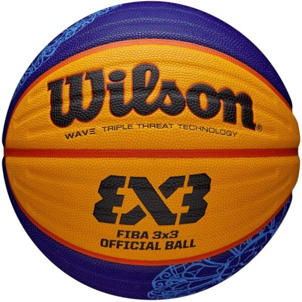 Wilson FIBA 3X3 Paris Retail 2024 Game Ball WZ1011502XB – 6, Blue, Yellow