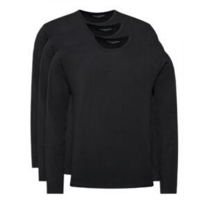 Tommy Hilfiger Longsleeve 3-Pack Slim M T-shirts UM0UM03022 – S, Black