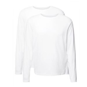 Tommy Hilfiger Longsleeve 2-pack Regular T-shirts M UM0UM03019 – M, White