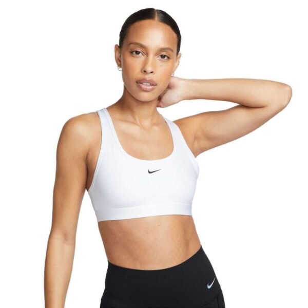 Nike Swoosh Light Support W sports bra DX6817-100 – XS, White