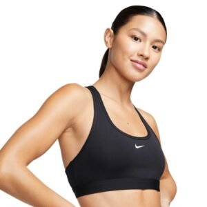 Nike Swoosh Light Support W sports bra DX6817-010 – M (168cm), Black