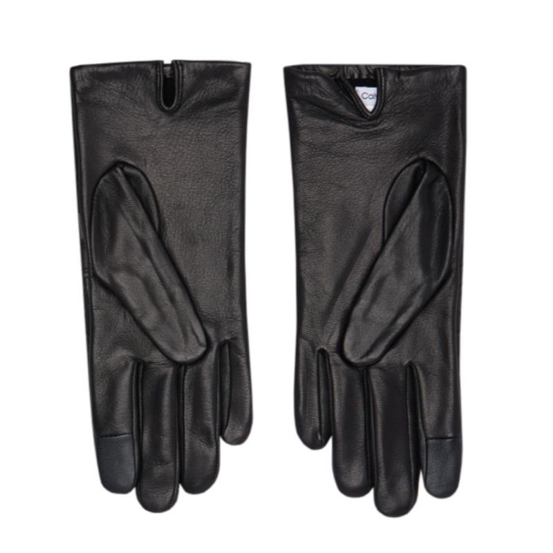 Calvin Klein Re-lock Debossed Leather Gloves W K60K609975
