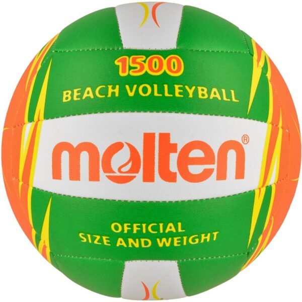 Molten V5B1500-LO beach volleyball ball – 5, Green, Orange