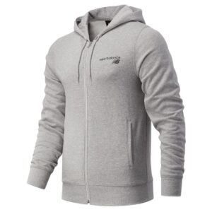 New Balance Classic Core Fleece FZ AG M MJ03907AG sweatshirt – M, Gray/Silver