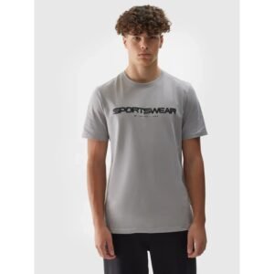 T-shirt 4F M 4FWAW24TTSHM1586-25S – S, Gray/Silver