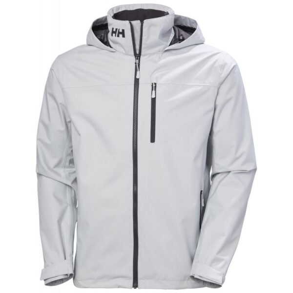 Helly Hansen Crew Hooded Jacket M 34443 853 – XL, Gray/Silver