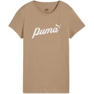 Puma ESS+Script W T-shirt 679315 67 – L, Beige/Cream