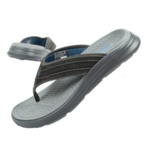 Skechers Sargo M 204383 CHAR flip-flops – 42.5, Gray/Silver