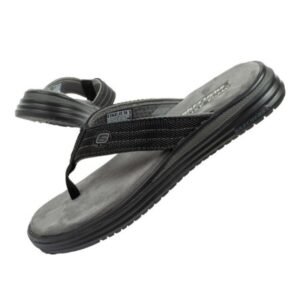 Skechers Proven M 204577 BLK flip-flops – 42.5, Black