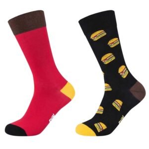 Funsocks Motifs 2PPK Socks M FU71113-3118 – 41-46, Black