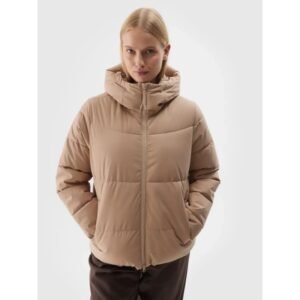 Jacket 4F W 4FWAW24TDJAF473-83S – S, Brown, Beige/Cream