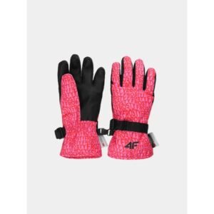 Ski gloves 4F Jr 4FJWAW24AFGLF127-92A – S, Pink