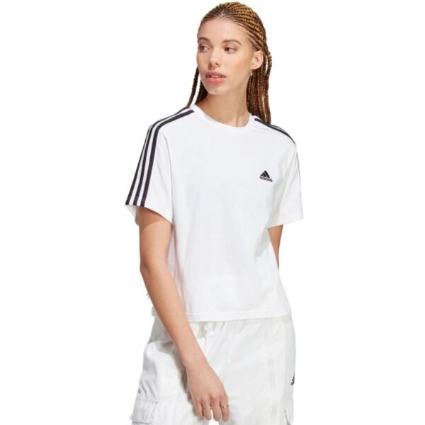 adidas Essentials 3-Stripes Single Jersey Crop Top W HR4915