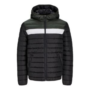 Jack&Jones Jwhwing Hood Puffer M 12175755 – L, Black