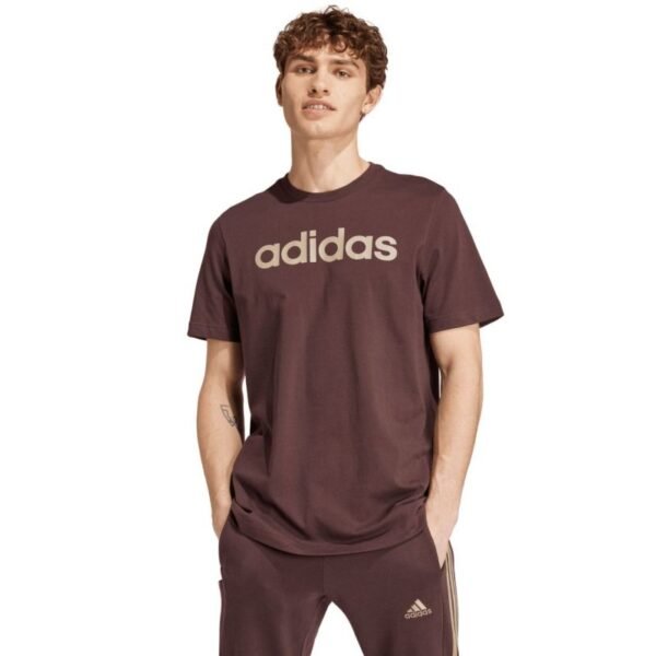 adidas Essentials Single Jersey Linear Embroidered M IZ4768 – XL, Brown