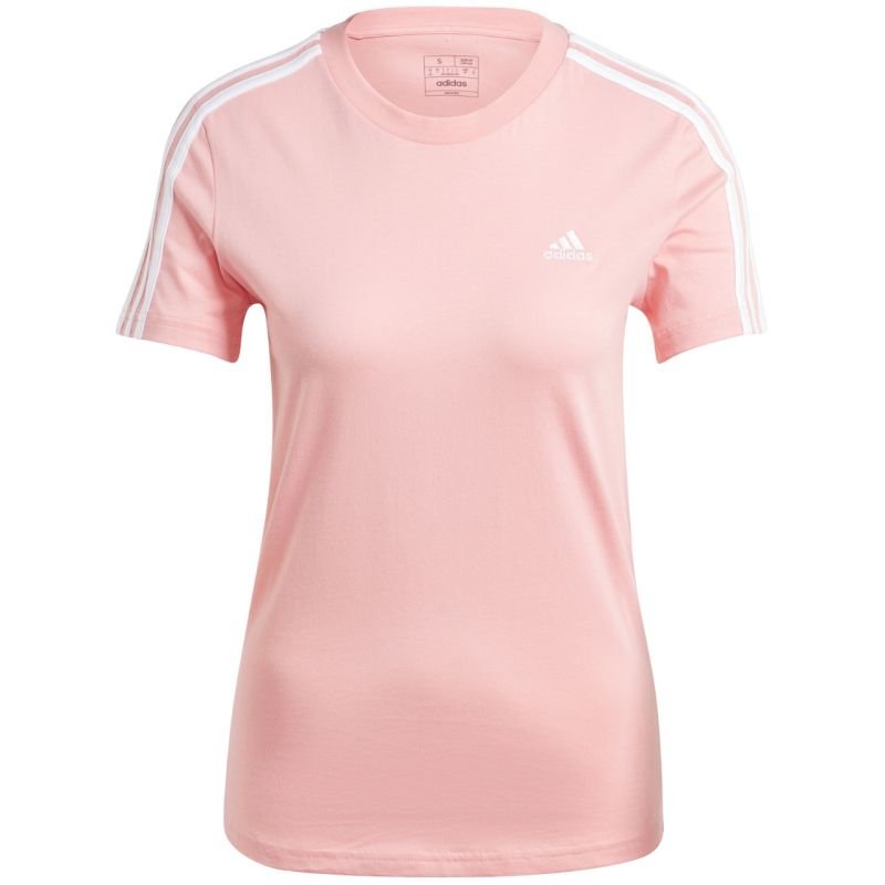 adidas Essentials Slim 3-Stripes Tee W IY4200 – L, Pink