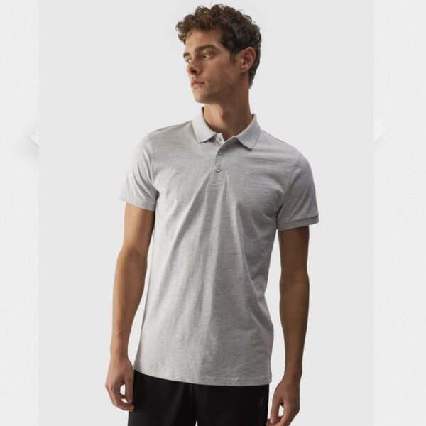 Polo shirt 4F M 4FWMM00TPTSM316 27S – L, Gray/Silver