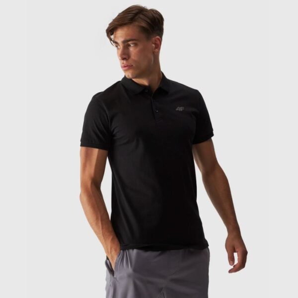 Polo shirt 4F M 4FWMM00TPTSM316 20S – S, Black