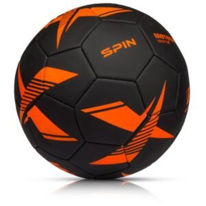 Meteor Spin 5 Soccer Ball Black/Orange 17272